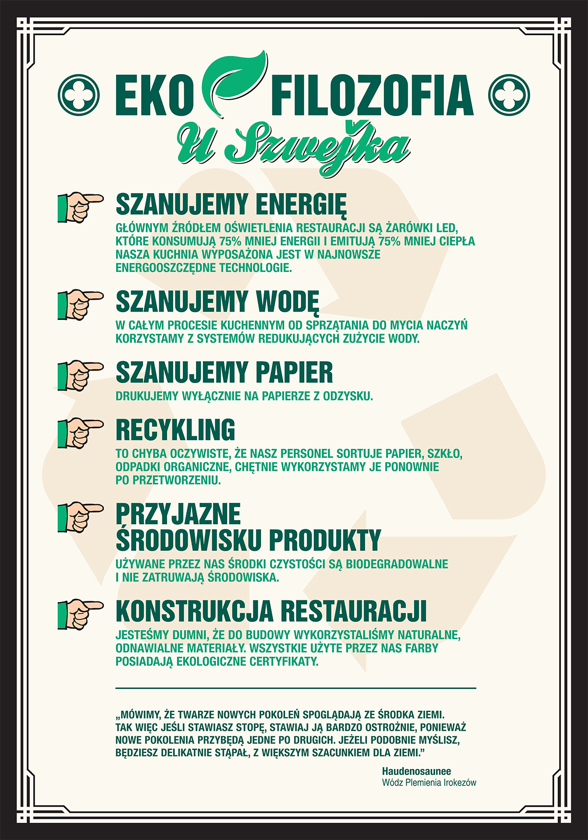 eko filozofia plakat